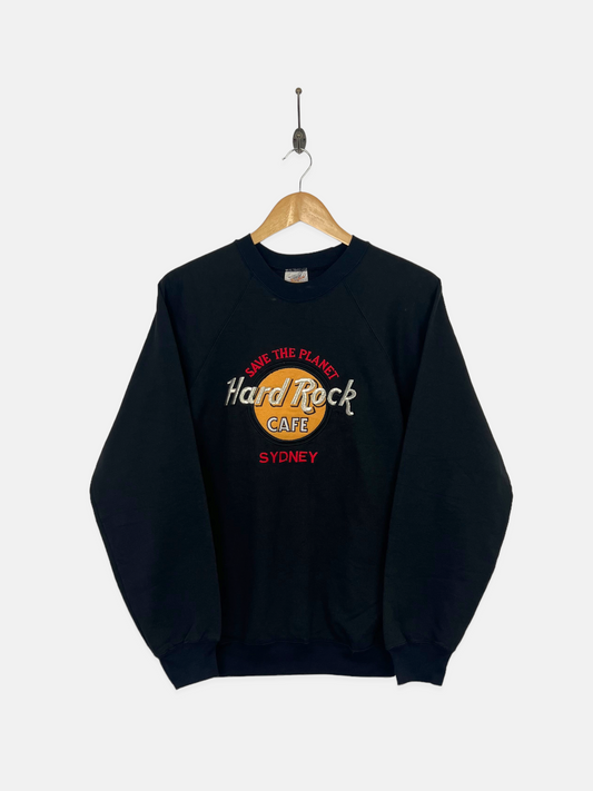 90's Hard Rock Cafe Sydney AUS Made Embroidered Vintage Sweatshirt Size 8