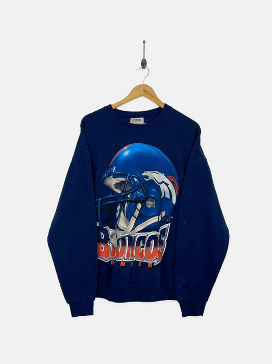 90's Denver Broncos NFL USA Made Vintage Sweatshirt Size L
