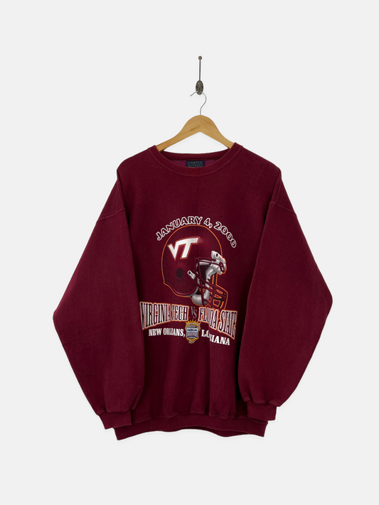 Virginia Tech vs Florida State Football USA Made Vintage Sweatshirt Size XL