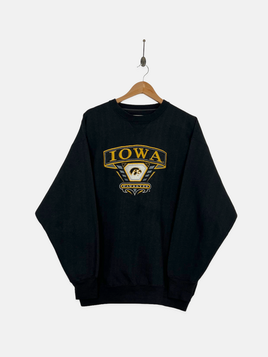 90's Iowa Hawkeyes Embroidered Vintage Sweatshirt Size XL