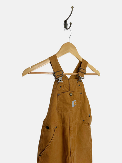 90's Youth Carhartt Heavy Duty Vintage Dungarees/Overalls Kids Size 6