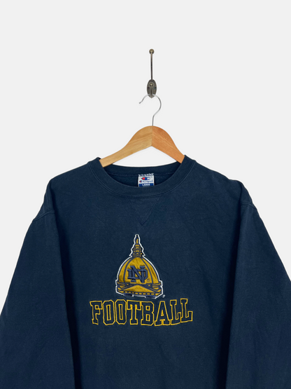 90's Notre Dame Football Champion USA Made Embroidered Vintage Sweatshirt Size 12