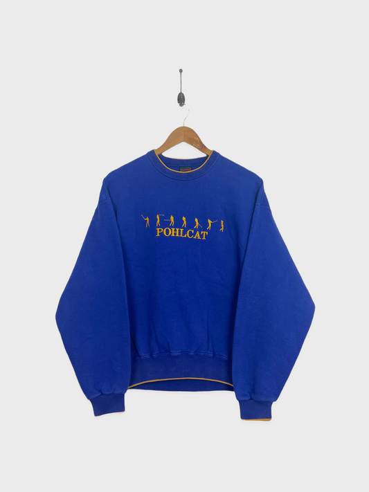 90's Pohlcat Golf USA Made Embroidered Vintage Sweatshirt Size 8