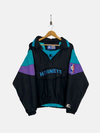 Charlotte hornets starter jacket pullover best sale