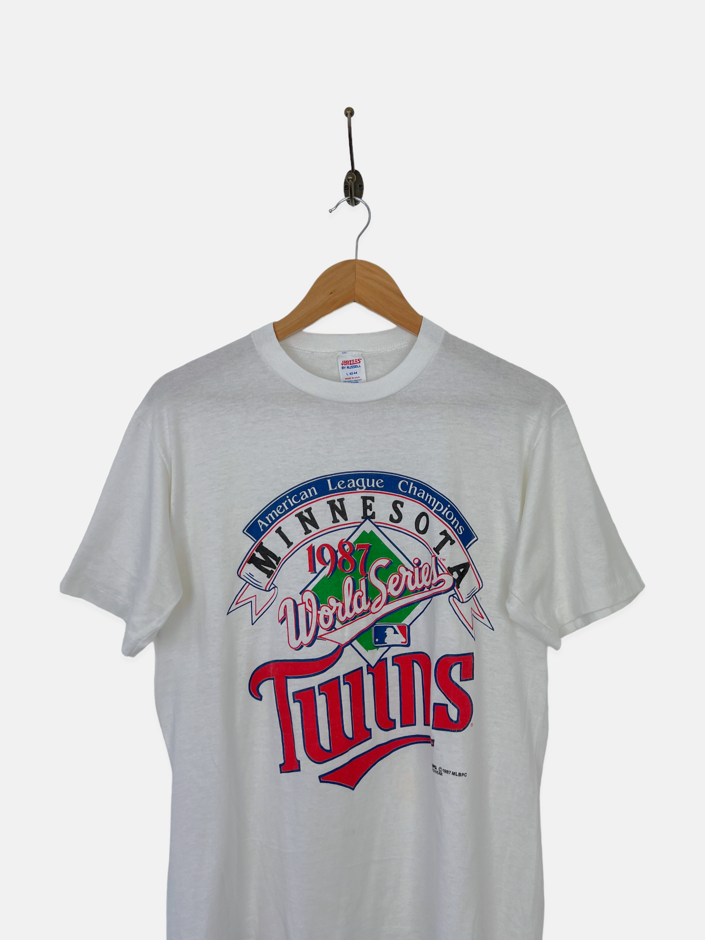 1987 Minnesota Twins MLB USA Made Vintage T-Shirt Size 8