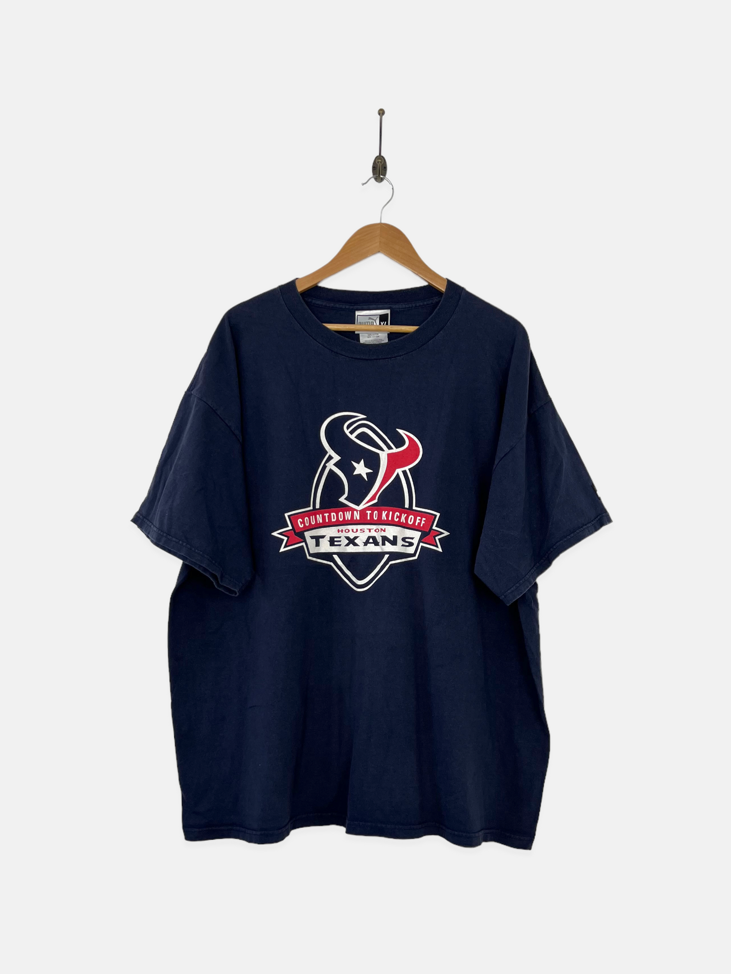90's Houston Texans Puma NFL Vintage T-Shirt Size 2XL