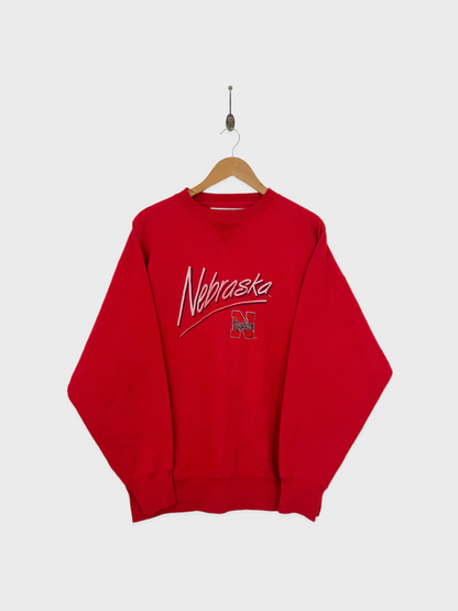 90's Nebraska Huskers Embroidered Vintage Sweatshirt Size L
