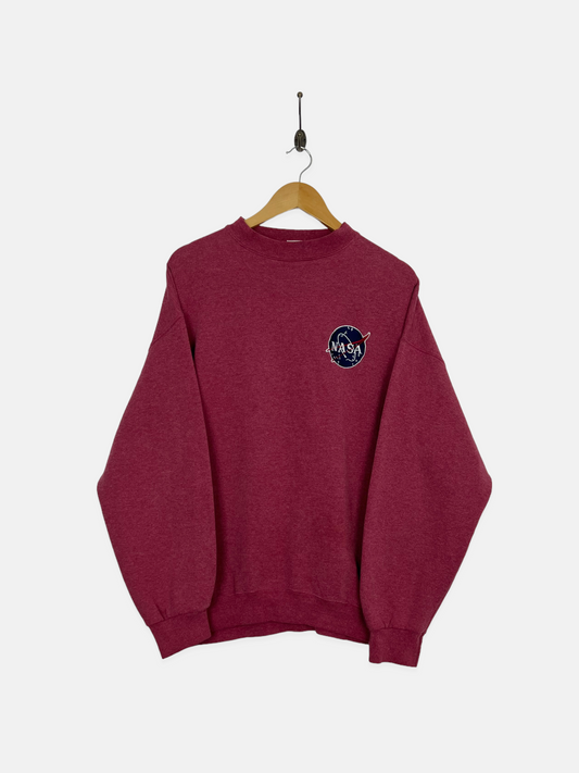90's NASA USA Made Embroidered Vintage Sweatshirt Size M-L