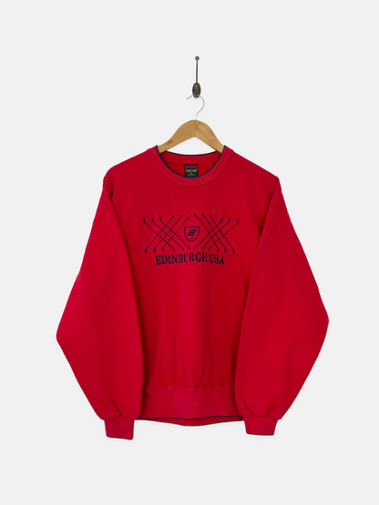 90's Edinburgh Golf USA Made Embroidered Vintage Sweatshirt Size 10