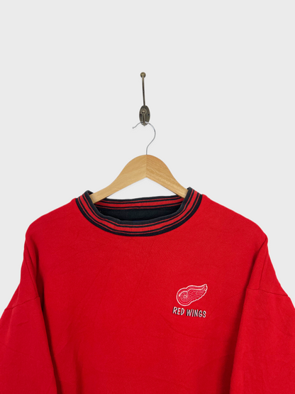 90's Detroit Red Wings NHL Embroidered Vintage Sweatshirt Size M