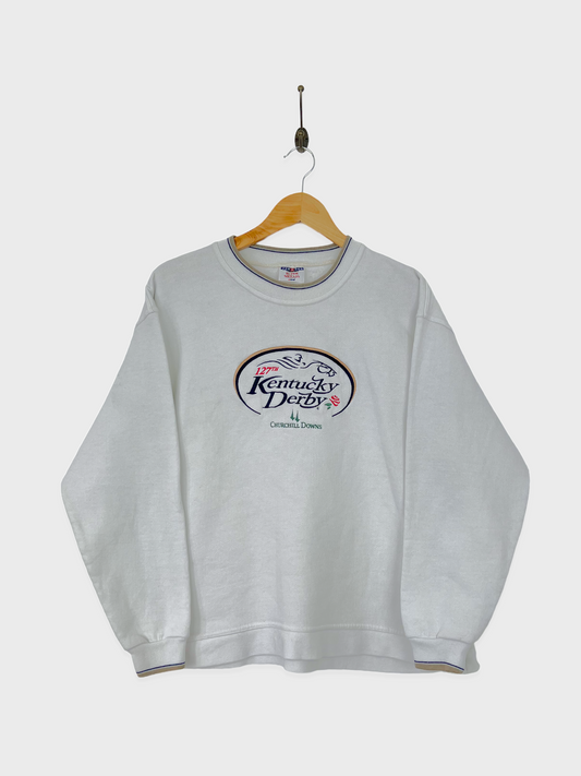 90's Kentucky Derby Embroidered Vintage Sweatshirt Size 8-10