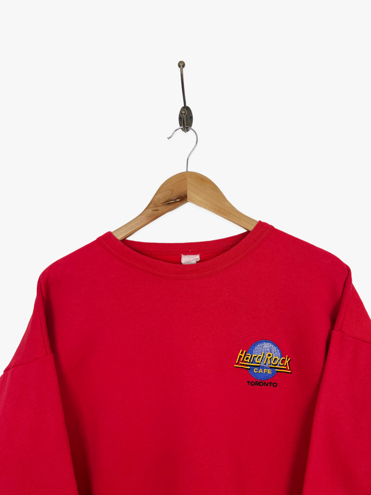90's Hard Rock Cafe Toronto Embroidered Vintage Sweatshirt Size 6-8