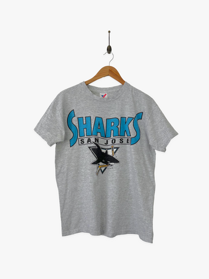 1992 San Jose Sharks NHL USA Made Vintage T-Shirt Size 8-10