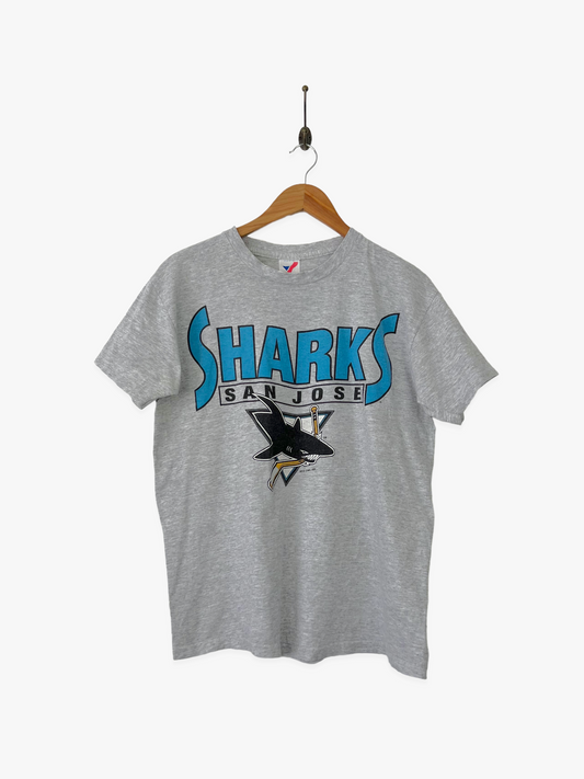 1992 San Jose Sharks NHL USA Made Vintage T-Shirt Size 8-10
