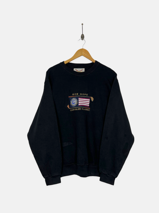 90's Chrysler Classic Golf USA Made Embroidered Vintage Sweatshirt Size 8-10