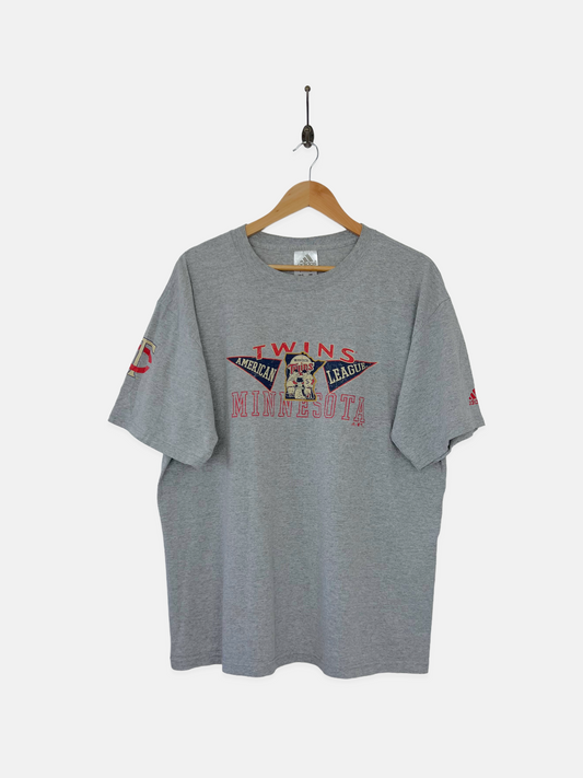 90's Adidas Minnesota Twins MLB Vintage T-Shirt Size XL