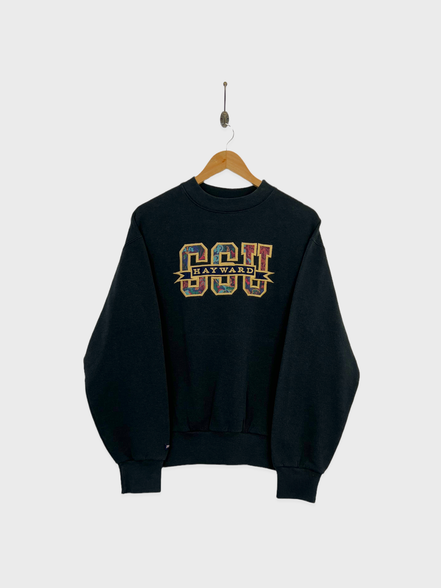 90's GGU Hayward USA Made Embroidered Vintage Sweatshirt Size 6