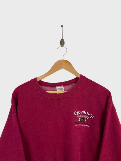 90's Govnor's Public House Embroidered Vintage Sweatshirt Size M-L