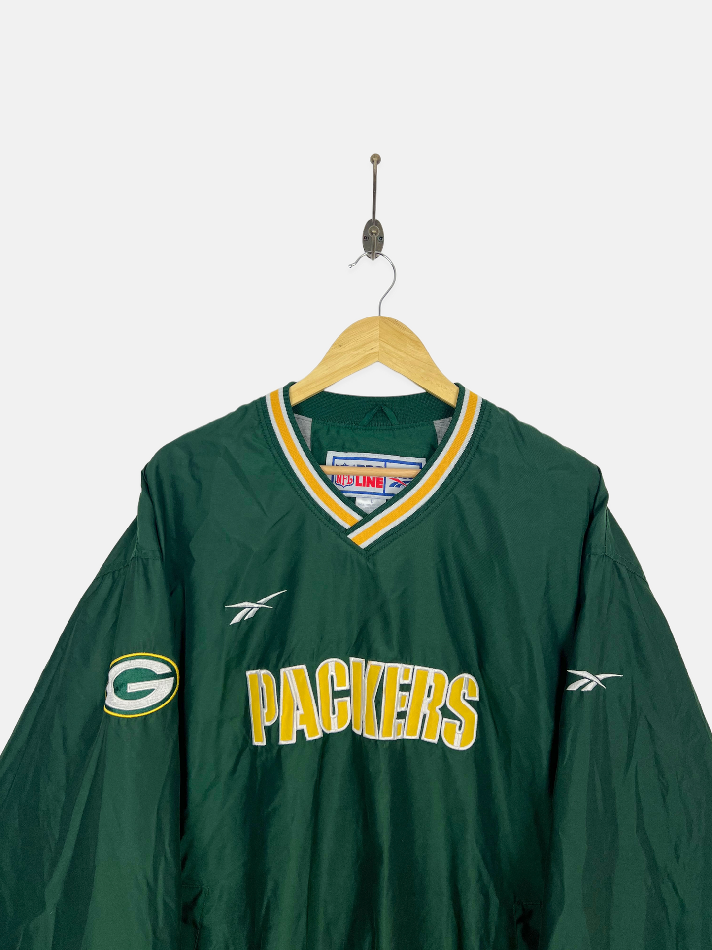 90's Green Bay Packers Reebok NFL Embroidered Vintage Jacket Size L-XL