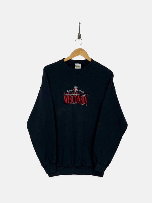 90's Wisconsin University Embroidered Vintage Sweatshirt Size 8
