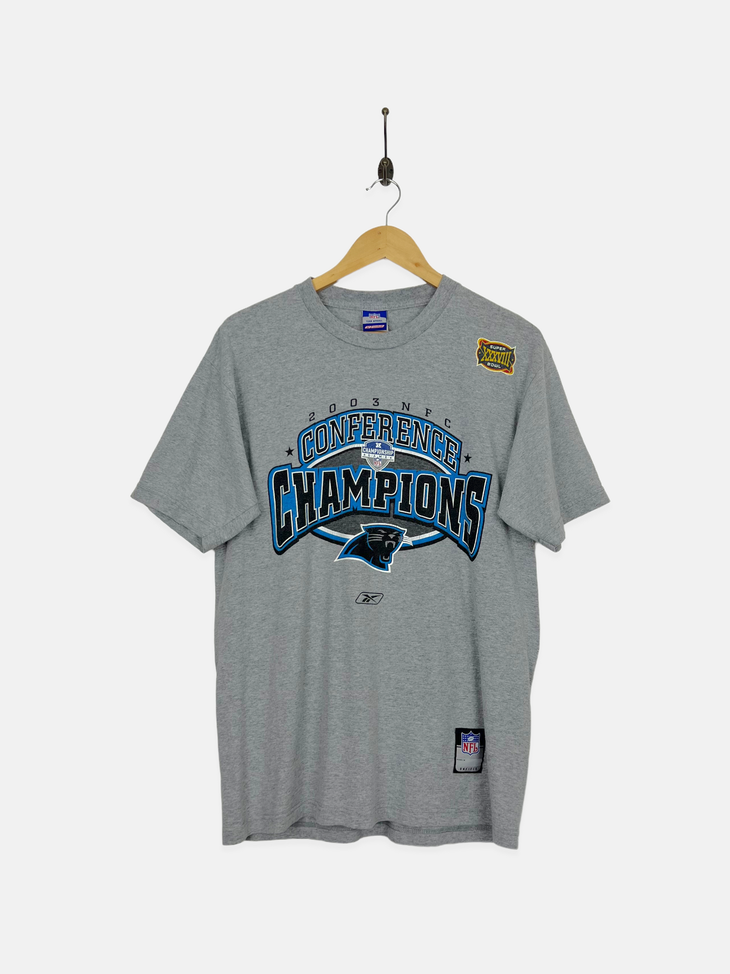 Carolina Panthers NFL Reebok Vintage T-Shirt Size M-L