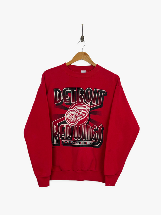 90's Detroit Redwings NHL USA Made Lightweight Vintage Sweatshirt Size 8
