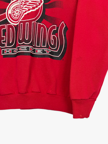 90's Detroit Redwings NHL USA Made Lightweight Vintage Sweatshirt Size 8
