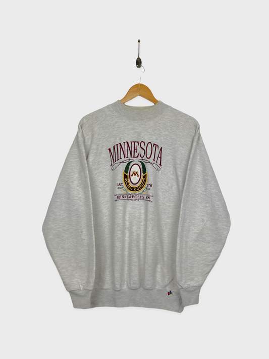 90's Minnesota Gophers Embroidered Vintage Sweatshirt Size 10