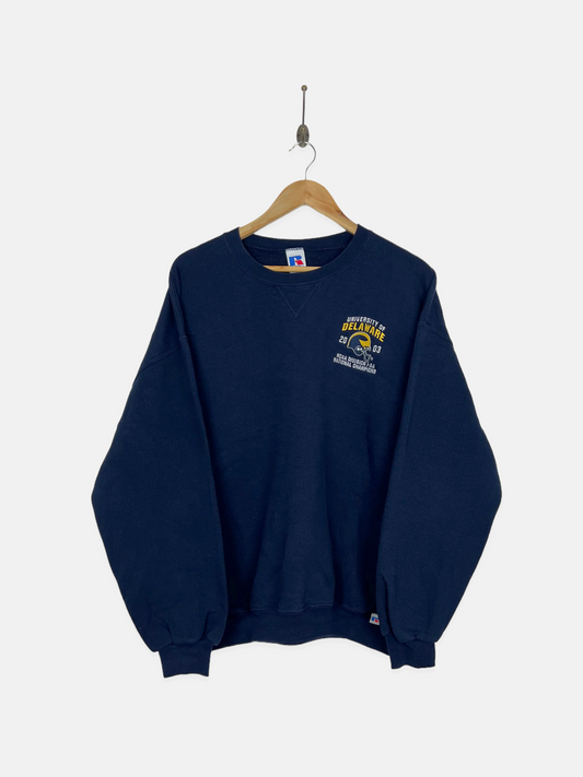 Delaware University NCAA Embroidered Vintage Sweatshirt Size M