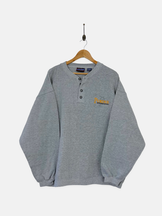 90's Purdue Boilermakers Embroidered Vintage Sweatshirt Size XL