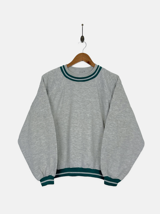 90's Grey Ringer Vintage Sweatshirt Size 10