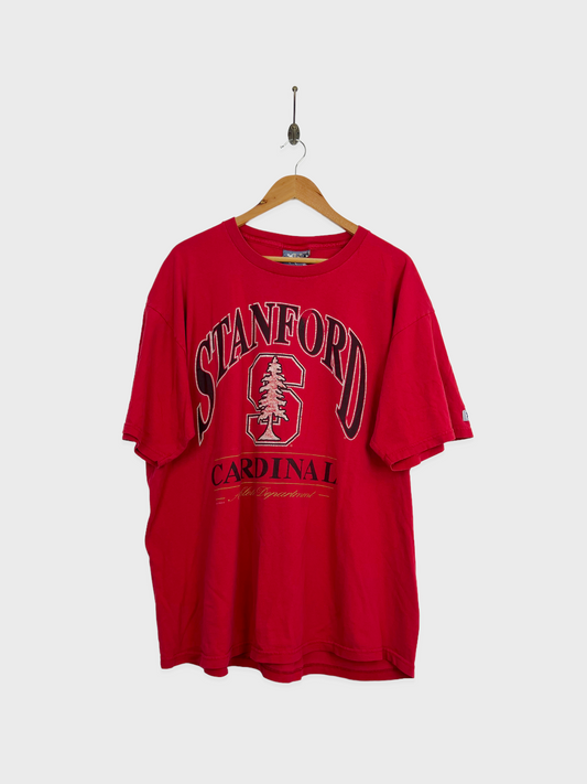 90's Stanford Cardinal USA Made Vintage T-Shirt Size 2XL