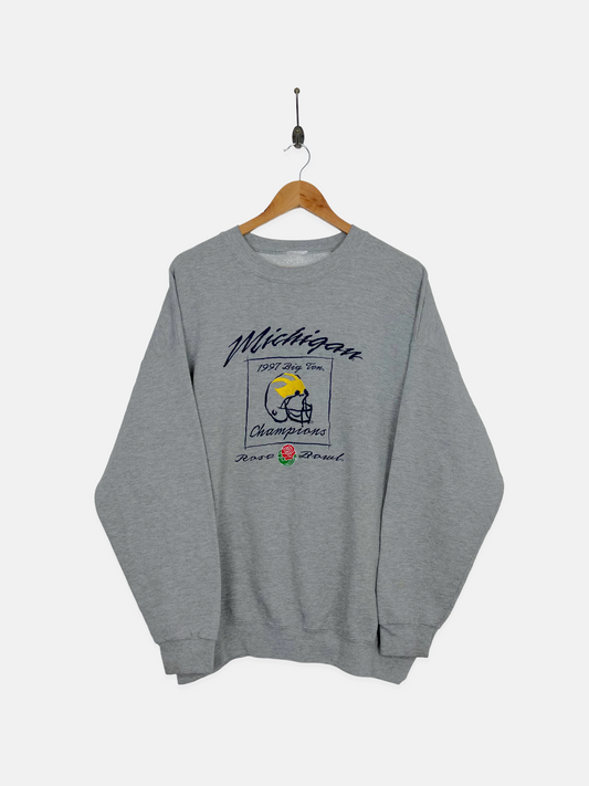 1997 Michigan Wolverines Embroidered Vintage Sweatshirt Size XL