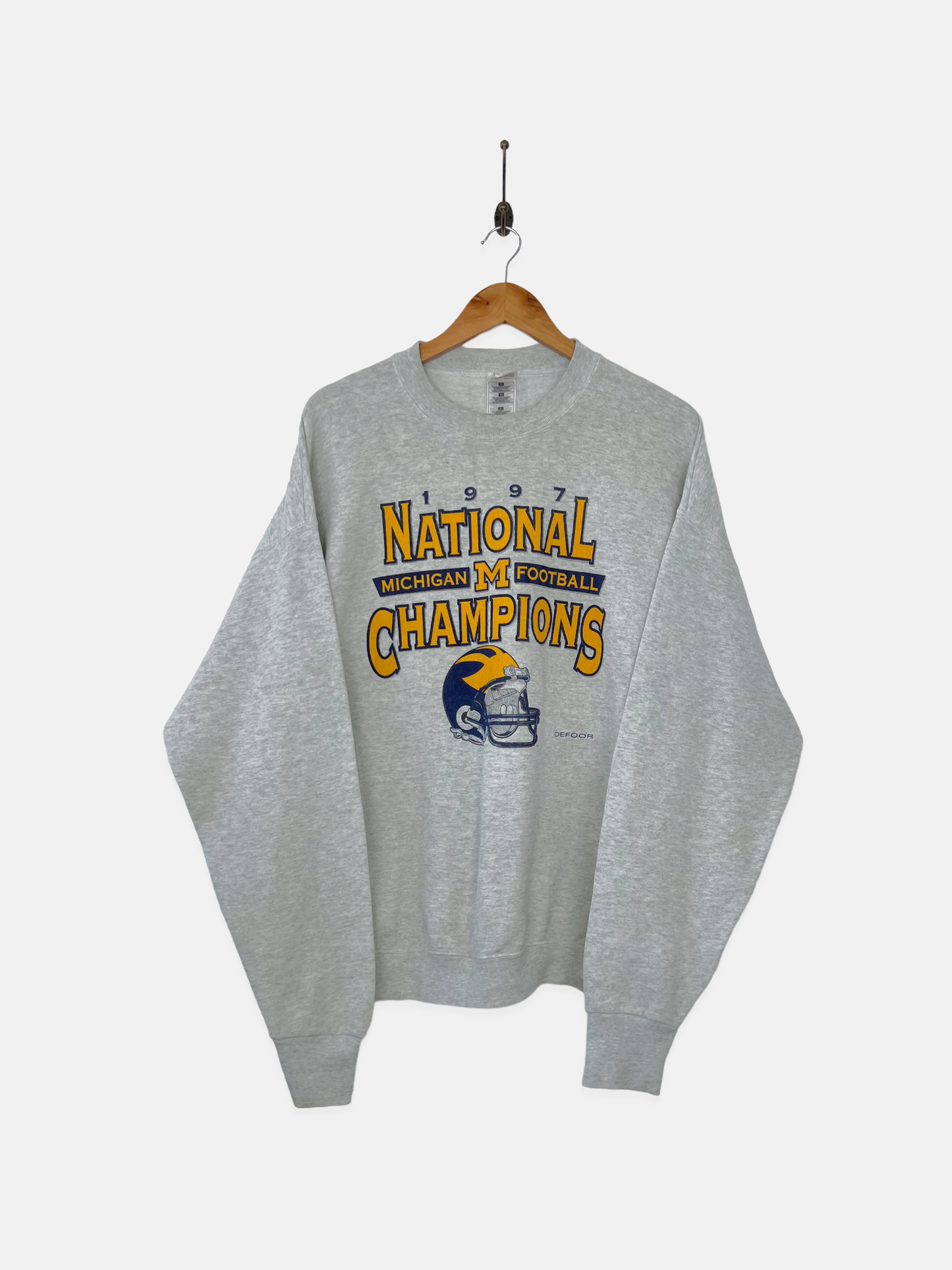 1997 Michigan Wolverines USA Made Vintage Sweatshirt Size L