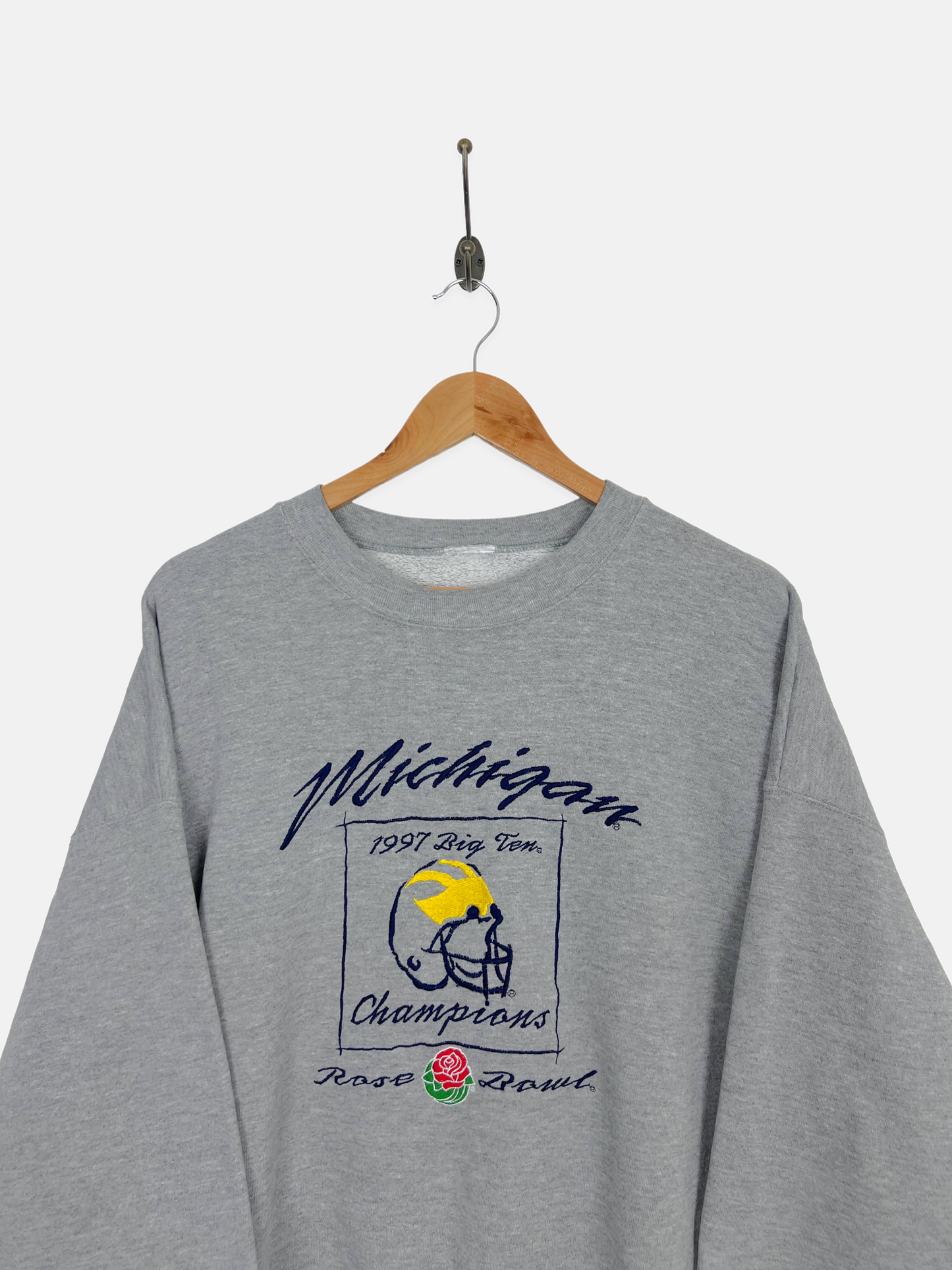1997 Michigan Wolverines Embroidered Vintage Sweatshirt Size XL