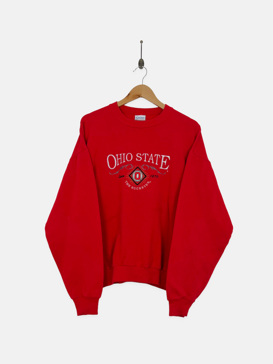 90's Ohio State Buckeyes Embroidered Vintage Sweatshirt Size M