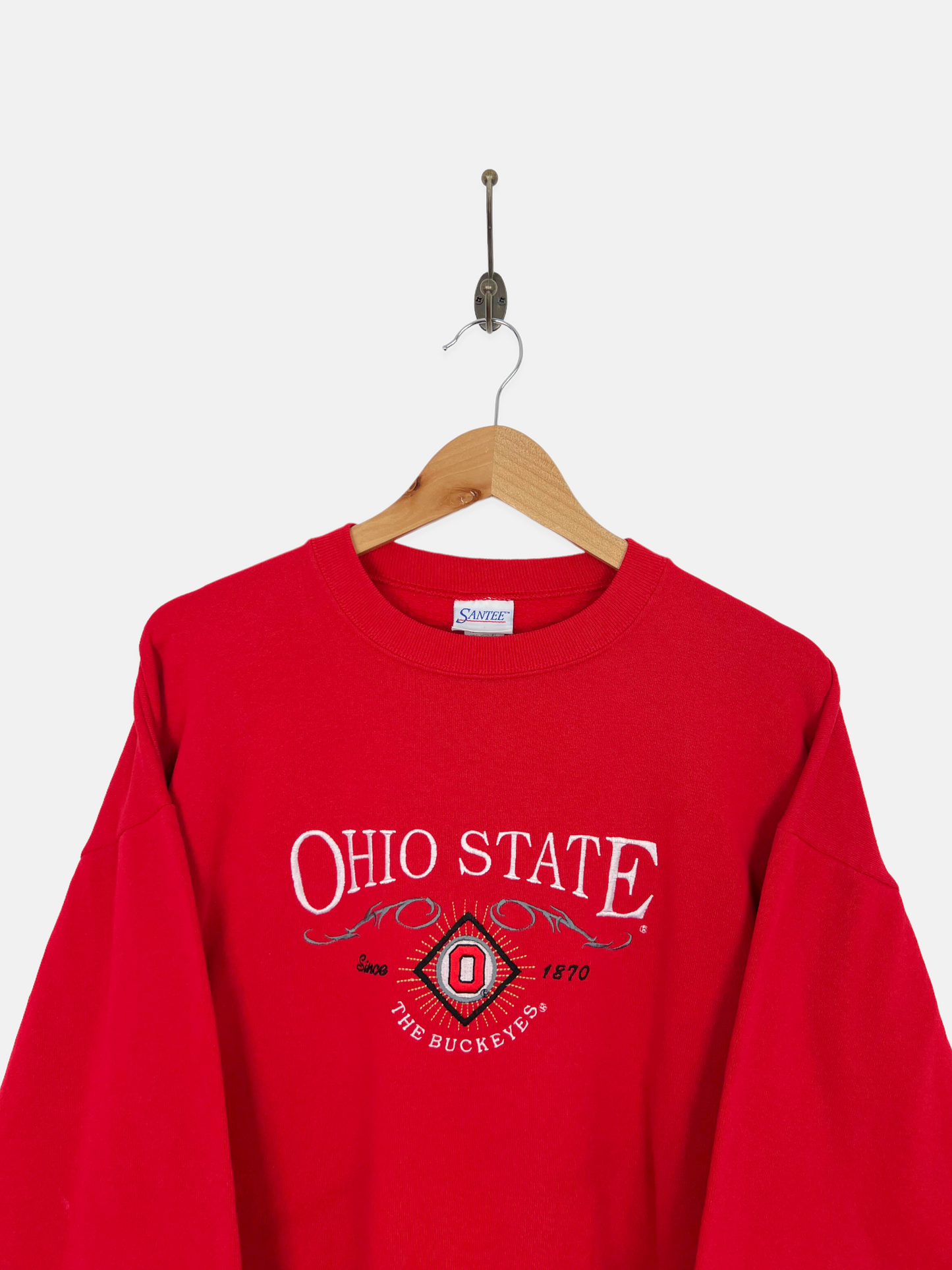 90's Ohio State Buckeyes Embroidered Vintage Sweatshirt Size M