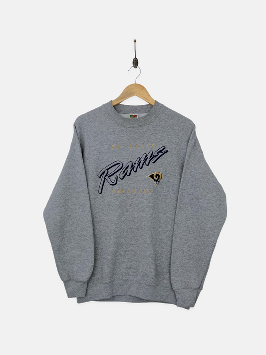 90's St Louis Rams NFL Embroidered Vintage Sweatshirt Size M