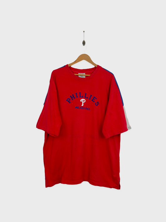 90's Philadelphia Phillies MLB Embroidered Vintage T-Shirt Size 2-3XL