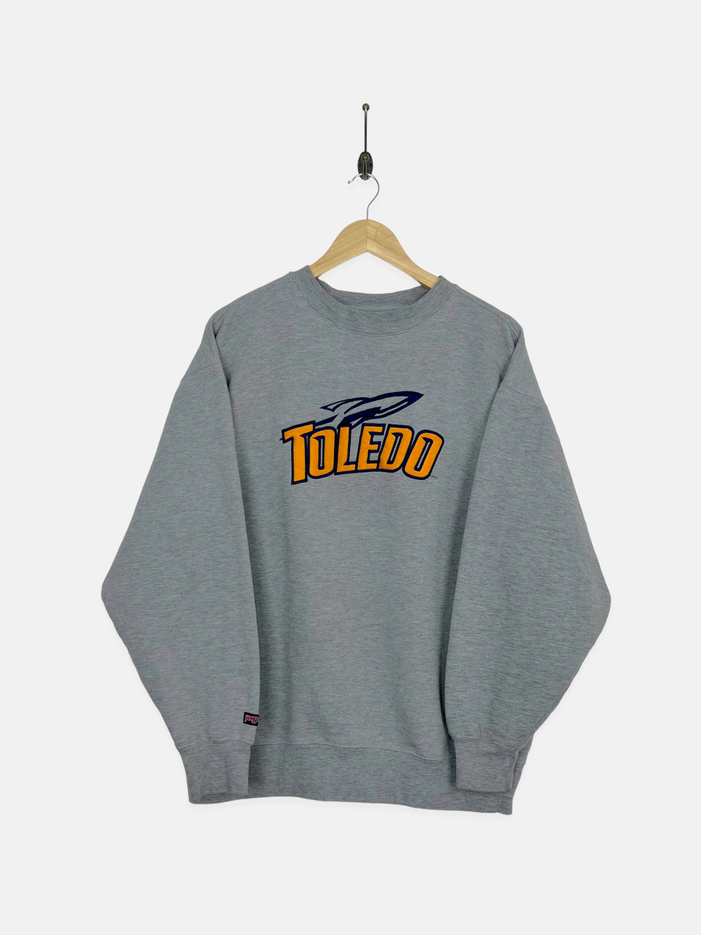 90's Toledo Rockets Embroidered Vintage Sweatshirt Size L