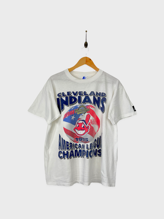 1995 Cleveland Indians USA Made MLB Vintage T-Shirt Size 12
