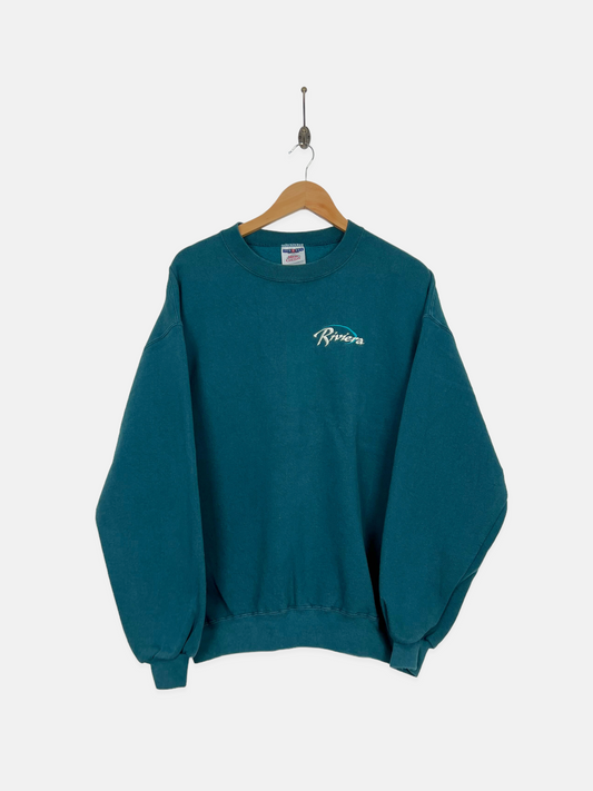 90's Riviera USA Made Embroidered Vintage Sweatshirt Size L
