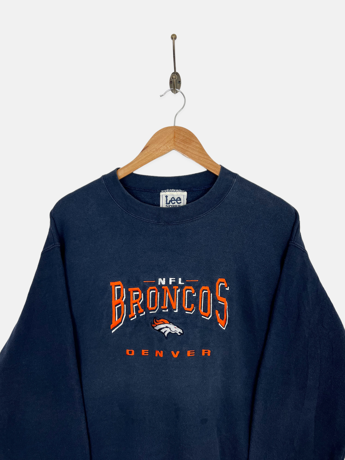 90's Denver Broncos NFL Embroidered Vintage Sweatshirt Size M
