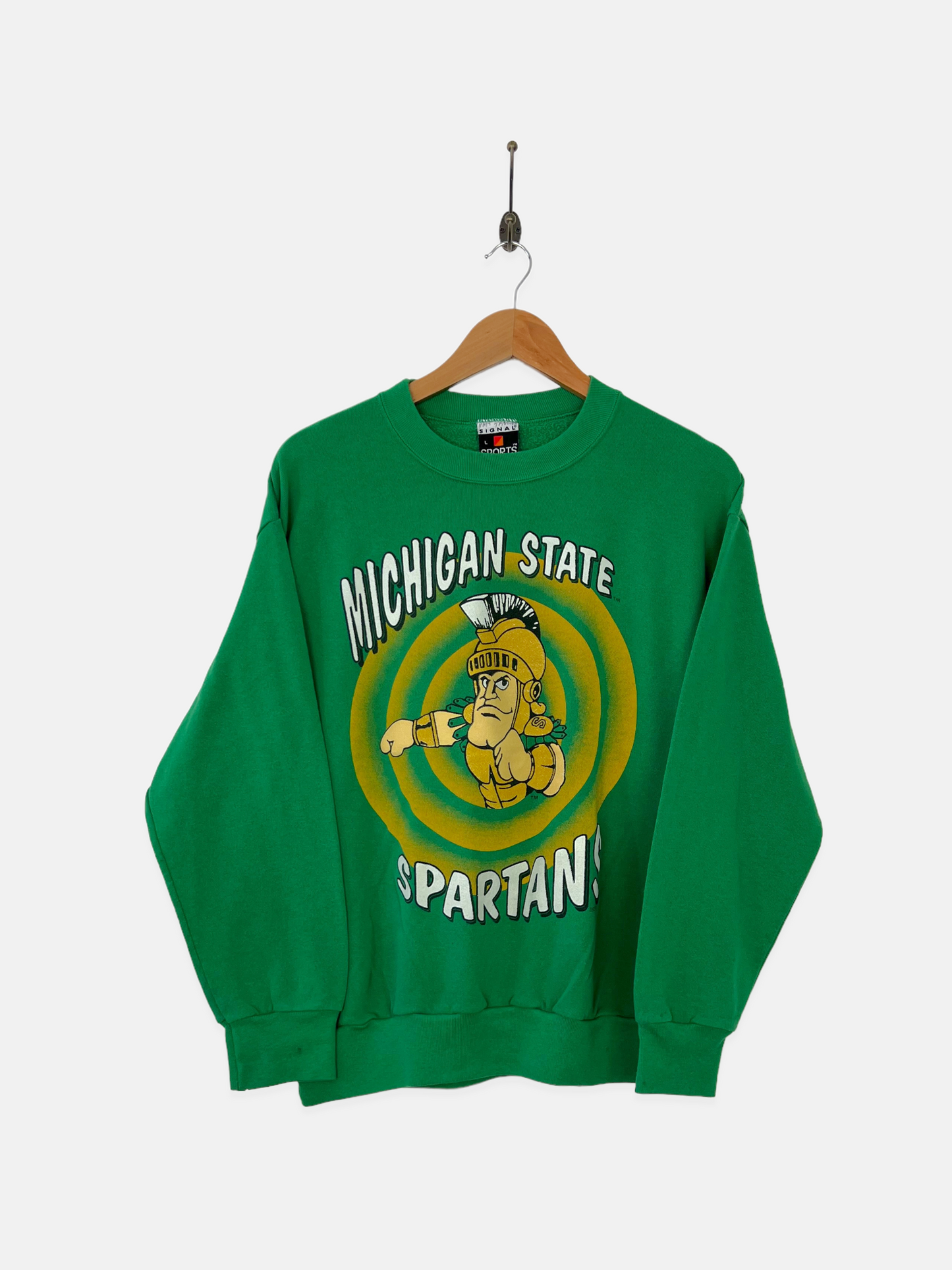 90's Michigan Spartans USA Made Vintage Sweatshirt Size 10