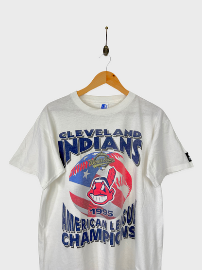 1995 Cleveland Indians USA Made MLB Vintage T-Shirt Size 12
