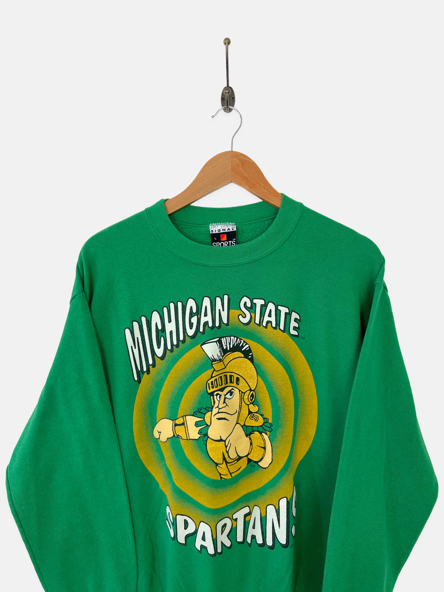 90's Michigan Spartans USA Made Vintage Sweatshirt Size 10