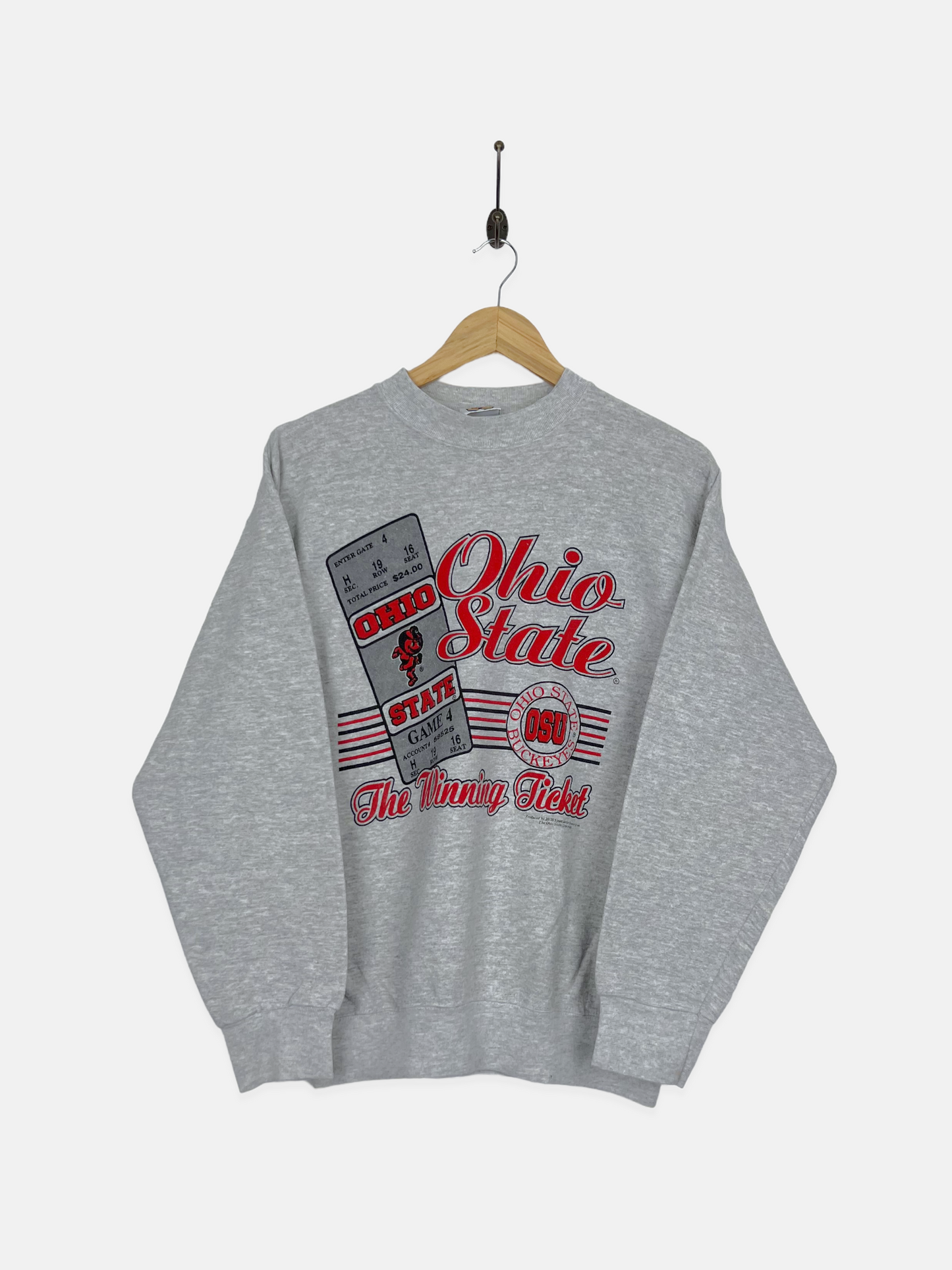 90's Ohio State Buckeyes USA Made Vintage Sweatshirt Size 12