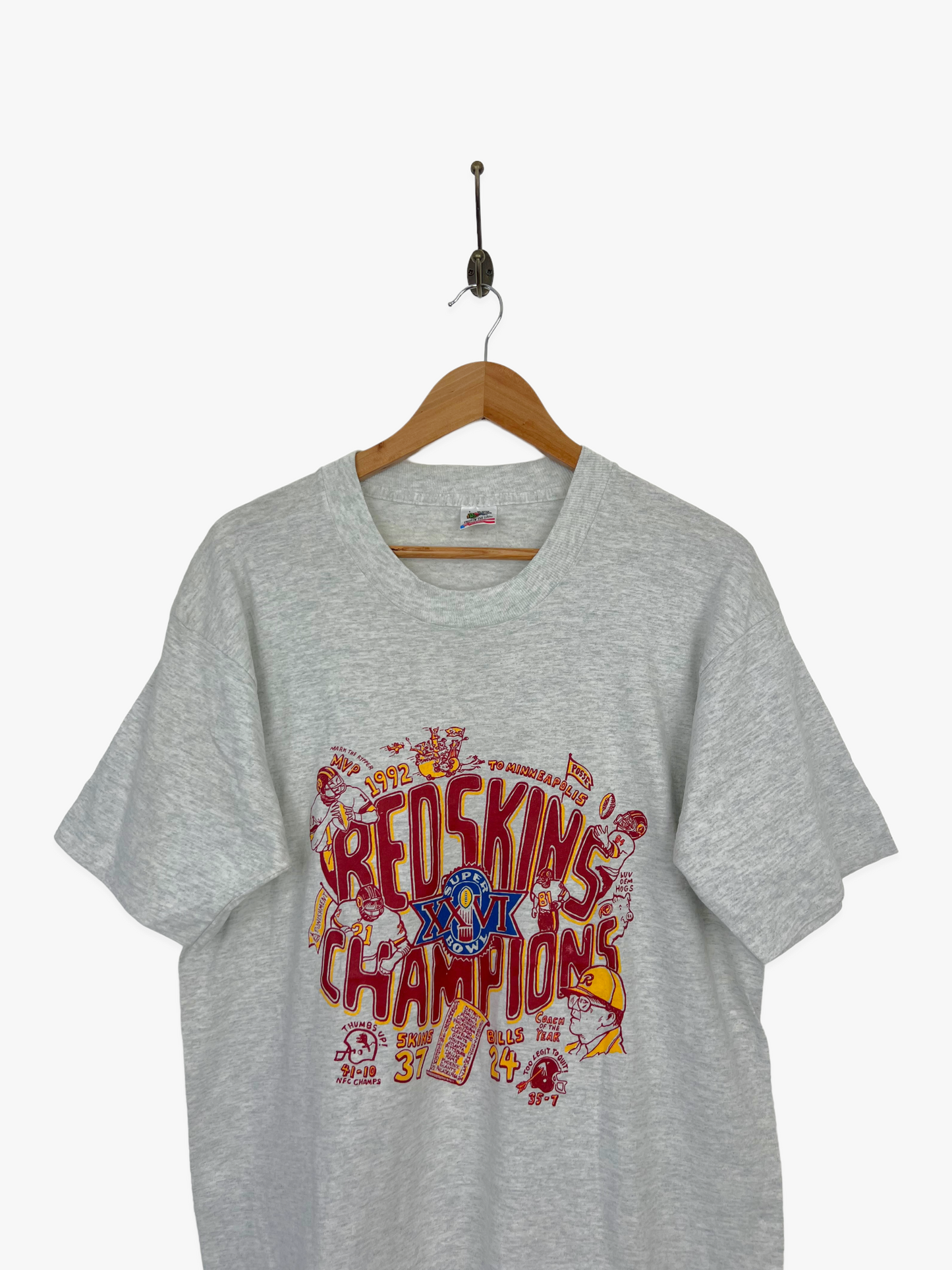 1992 Washington Redskins NFL USA Made Vintage T-Shirt Size L