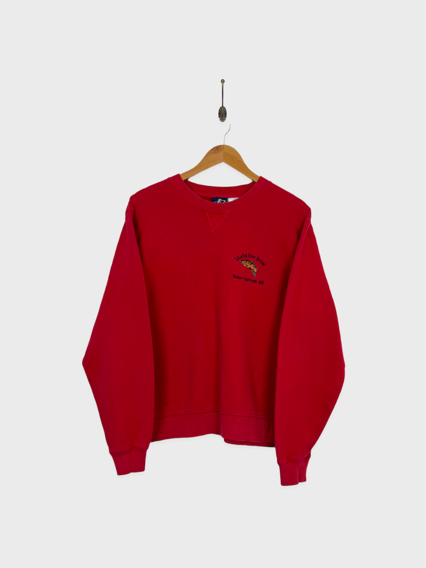 90's Little Red River Retreat Embroidered Vintage Sweatshirt Size 10