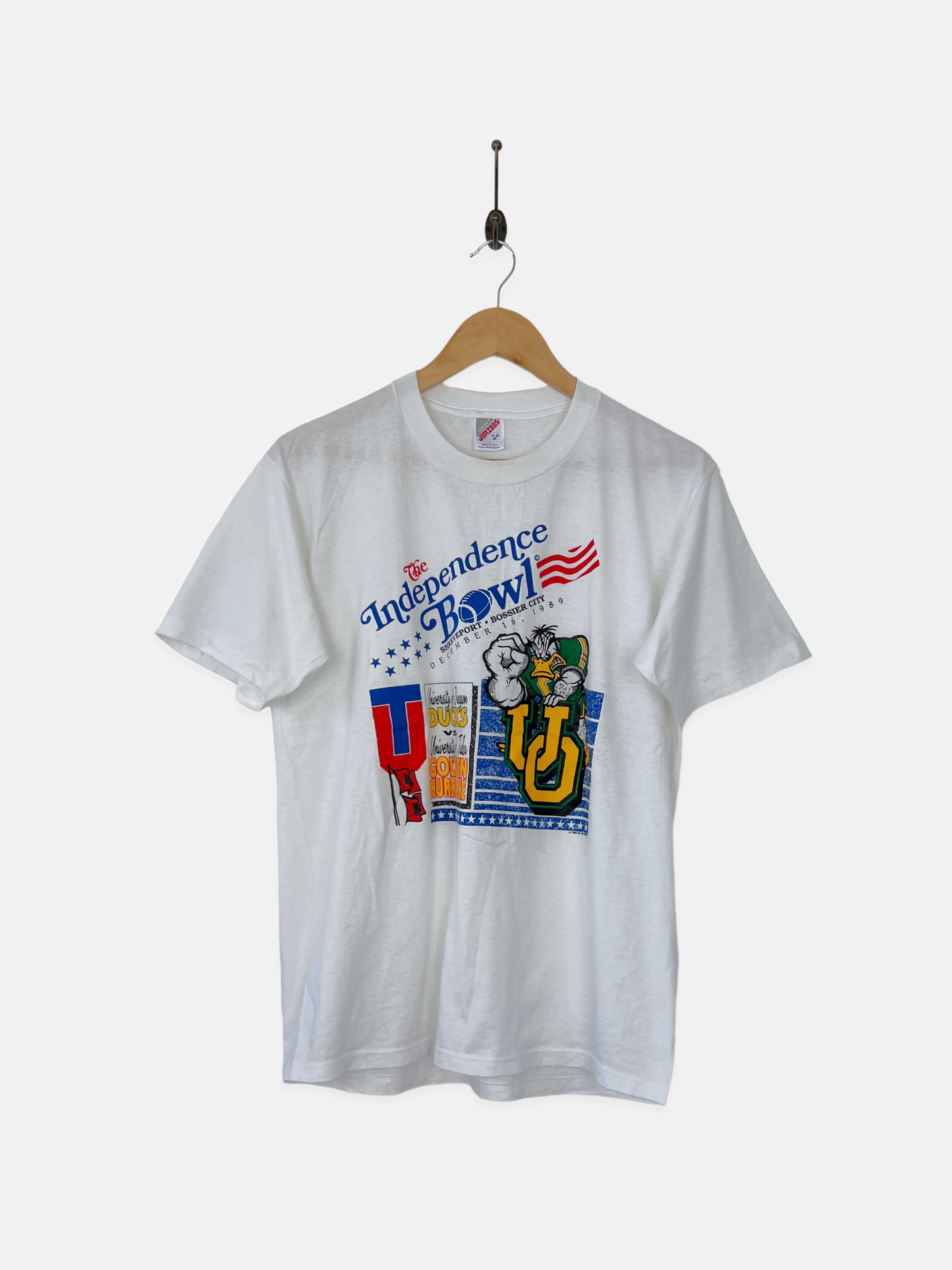 1989 The Independence Bowl USA Made Vintage T-Shirt Size 8-10